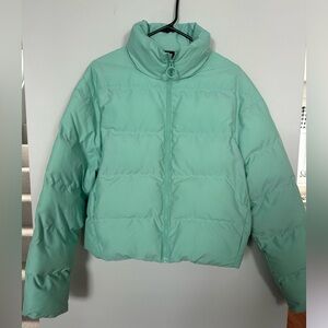 Gymshark Light Green Women's Puffer Jacket